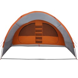 Tente Tunnel 8-Personnes Gris et orange 710 x 460 x 245 cm 523183523183