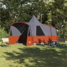 Tente Teepee 8 Personnes Gris et orange 720 x 465 x 295 cm 523187523187