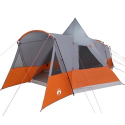 Tente Teepee 8 Personnes Gris et orange 720 x 465 x 295 cm 523187523187