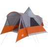 Tente Teepee 8 Personnes Gris et orange 720 x 465 x 295 cm 523187523187