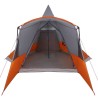 Tente Teepee 8 Personnes Gris et orange 720 x 465 x 295 cm 523187523187