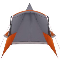 Tente Teepee 8 Personnes Gris et orange 720 x 465 x 295 cm 523187523187