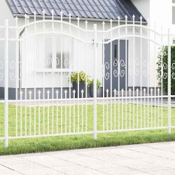 Clôture de jardin Kampen Blanc 240 x 202,5 cm 523189523189