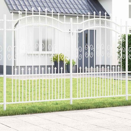 Clôture de jardin Kampen Blanc 240 x 202,5 cm 523189523189
