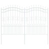 Clôture de jardin Kampen Blanc 240 x 202,5 cm 523189523189