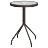 Ensemble bistro de jardin 3 pcs Marron Acier 523190523190