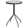 Ensemble bistro de jardin 3 pcs Gris Acier 523191523191