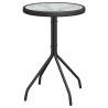 Ensemble bistro de jardin 3 pcs Noir Acier 523192523192