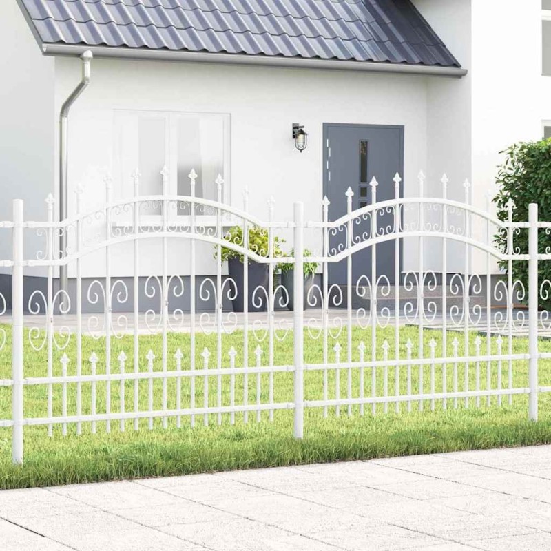 Clôture de jardin Kampen Blanc 240 x 140 cm 523196523196