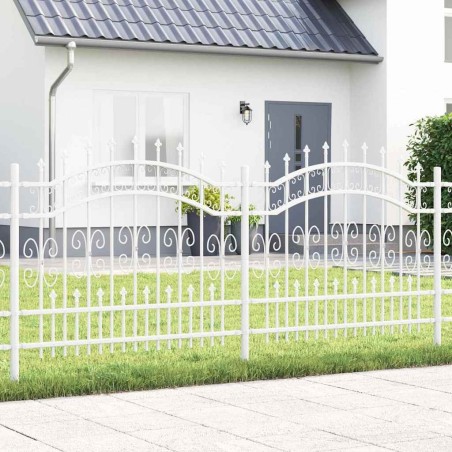 Clôture de jardin Kampen Blanc 240 x 140 cm 523196523196