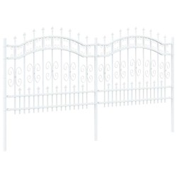 Clôture de jardin Kampen Blanc 240 x 140 cm 523196523196