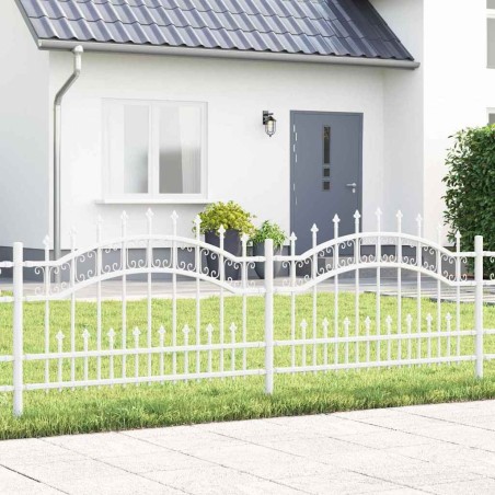 Clôture de jardin Kampen Blanc 240 x 118 cm 523197523197