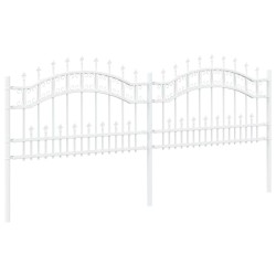 Clôture de jardin Kampen Blanc 240 x 118 cm 523197523197