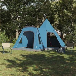 Tente Teepee 5 personnes avec toit Bleu 545 x 450 x 295 cm 523199523199