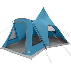 Tente Teepee 5 personnes avec toit Bleu 545 x 450 x 295 cm 523199523199