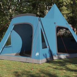 Tente Teepee 5 personnes avec toit Bleu 545 x 450 x 295 cm 523199523199