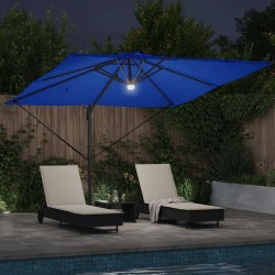 Parasol Roma Bleu 286 x 284 x 270 cm Aluminium et polyester 523226523226