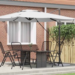 Parasol Roma Beige 286 x 284 x 265 cm Aluminium et polyester 523228523228