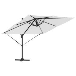 Parasol Roma Beige 286 x 284 x 265 cm Aluminium et polyester 523228523228
