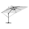 Parasol Roma Beige 286 x 284 x 265 cm Aluminium et polyester 523228523228