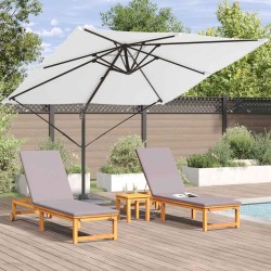 Parasol Roma Beige 286 x 284 x 265 cm Aluminium et polyester 523228523228