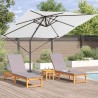 Parasol Roma Beige 286 x 284 x 265 cm Aluminium et polyester 523228523228