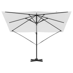 Parasol Roma Beige 286 x 284 x 265 cm Aluminium et polyester 523228523228