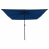 Parasol de jardin Azur 295 x 295 x 245 cm Polyester et Acier 523229523229