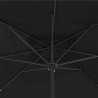 Parasol de jardin Noir 295 x 295 x 245 cm Polyester et Acier 523231523231
