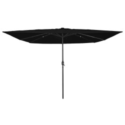 Parasol de jardin Noir 295 x 295 x 245 cm Polyester et Acier 523233523233