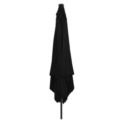 Parasol de jardin Noir 295 x 295 x 245 cm Polyester et Acier 523233523233