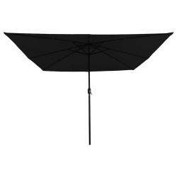 Parasol de jardin Noir 295 x 295 x 245 cm Polyester et Acier 523233523233