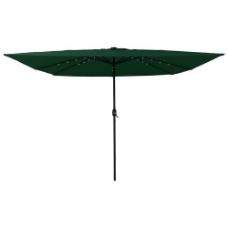 Parasol de jardin Vert 295 x 295 x 245 cm Polyester et Acier 523234523234