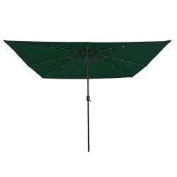 Parasol de jardin Vert 295 x 295 x 245 cm Polyester et Acier 523234523234