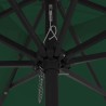 Parasol de jardin Vert 295 x 295 x 245 cm Polyester et Acier 523234523234