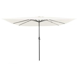 Parasol de jardin Sable 295 x 295 x 245 cm Polyester et Acier 523235523235