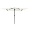 Parasol de jardin Sable 295 x 295 x 245 cm Polyester et Acier 523235523235