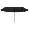 Parasol de jardin Noir 395 x 395 x 245 cm Polyester 523236523236