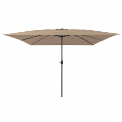 Parasol de jardin Taupe 295 x 295 x 245 cm Polyester et Acier 523243523243