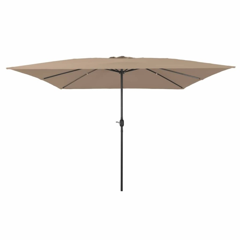 Parasol de jardin Taupe 295 x 295 x 245 cm Polyester et Acier 523243523243