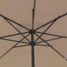 Parasol de jardin Taupe 295 x 295 x 245 cm Polyester et Acier 523243523243