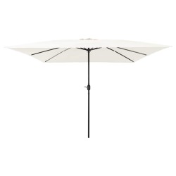 Parasol de jardin Sable 295 x 295 x 245 cm Polyester et Acier 523246523246