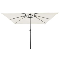 Parasol de jardin Sable 295 x 295 x 245 cm Polyester et Acier 523246523246