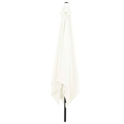 Parasol de jardin Sable 295 x 295 x 245 cm Polyester et Acier 523246523246