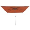 Parasol de jardin Terre cuite 295 x 295 x 245 cm 523247523247