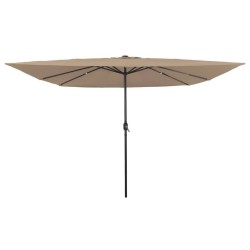 Parasol de jardin Taupe 295 x 295 x 245 cm Polyester et Acier 523248523248