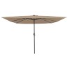 Parasol de jardin Taupe 295 x 295 x 245 cm Polyester et Acier 523248523248