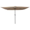 Parasol de jardin Taupe 295 x 295 x 245 cm Polyester et Acier 523248523248