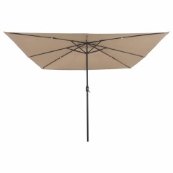 Parasol de jardin Taupe 295 x 295 x 245 cm Polyester et Acier 523248523248