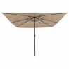 Parasol de jardin Taupe 295 x 295 x 245 cm Polyester et Acier 523248523248